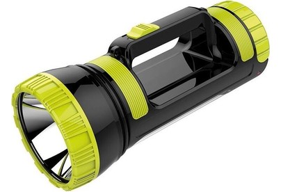 REXANT (757822) Фонарь прожекторный, двухрежимный, USB зарядкой и наплечным ремнем, черный