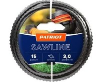 PATRIOT 805403311 D 3,0 мм L 15 м (квадрат,пилообразный профиль) Леска ProfLine для триммеров