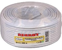 REXANT (0151013) ШТЛП4 ССА белый 4 жилы 100м