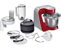 BOSCH MUM58720 1000Вт красный/серебристый