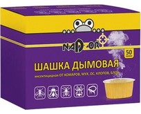NADZOR Дымовая инсектицидная шашка (от мух, комаров, ос, клопов, блох) 50 гр, DUM124