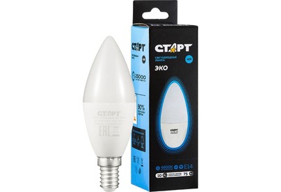 СТАРТ (17274) LEDCANDLEE14 10W 65 WS