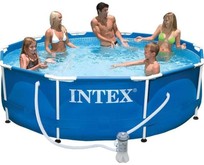 INTEX Бассейн каркасный 305х76см.+ фильтрнасос .(в коробке) Арт.28202NP