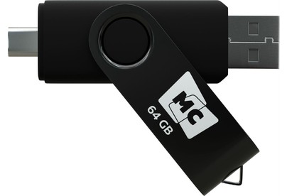 MORE CHOICE (4620202559081) USB 64GB 2.0 TypeC МФ64а Black