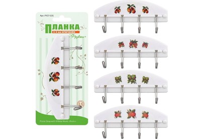 MULTIDOM Планка с 4 крючками 