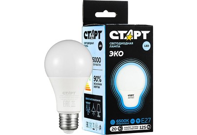 СТАРТ (17283) LEDGLSE27 20W 65 WS