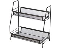MALLONY Этажерка настольная двухуровневая L’ordine Nero, 31,5*17*33 см (107588)