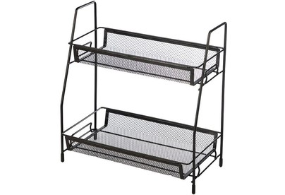 MALLONY Этажерка настольная двухуровневая L’ordine Nero, 31,5*17*33 см (107588)