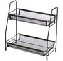 MALLONY Этажерка настольная двухуровневая L’ordine Nero, 31,5*17*33 см (107588)