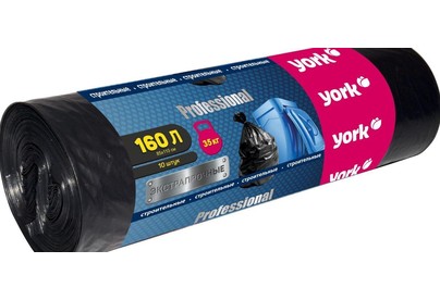 YORK строительный прочный 45мкм 160л. (10шт) 090090
