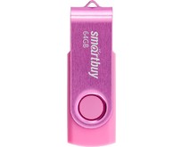 SMARTBUY (SB064GB2TWP) UFD 2.0 064GB Twist Pink розовый