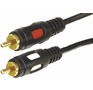 REXANT (170146) ШНУР 2 RCA  2 RCA, ДЛИНА 5 МЕТРОВ, ЧЕРНЫЙ (GOLD)