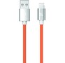 AKSBERRY (6900344960012) X165 USBA  Lightning 2.4 A 18W PD 1 м, оранжевый