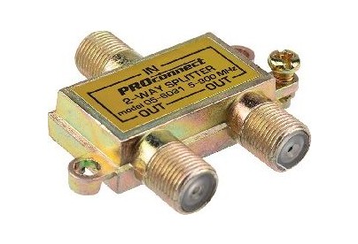 PROCONNECT (056031) ДЕЛИТЕЛЬ ТВ Х 2 ПОД F РАЗЪЁМ 5900 МГЦ
