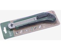 OASIS Eco с сегментированным лезвием 18х100х0,5 мм, двукомпонентный корпус (ABS+TPR) 1030601004 цвет зеленый