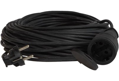 КОСМОС YSHKsm50m1g(10A)KG шнур 1 гнездо , 10А  50 м , Черный