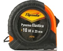SPARTA Рулетка Elastica, 10 м х 25 мм, обрезиненный корпус 31314