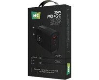MORE CHOICE (4620202555601) NC82a 1USB+1TypeC 3.0A PD 35W+QC3.0 для TypeC TypeC Black