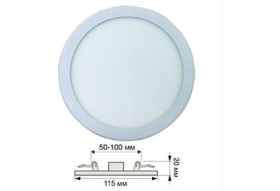ECOLA DARV80ELC LED DOWNLIGHT (50100MM) 8W/4200K 115X20(100x20)