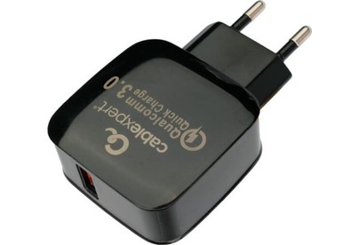 CABLEXPERT (21073) MP3APC41 QC3.0, 1 порт USB, черный