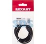 REXANT (184071) АУДИОКАБЕЛЬ AUX 3.5 ММ В ТКАНЕВОЙ ОПЛЕТКЕ 1 М ЧЕРНЫЙ