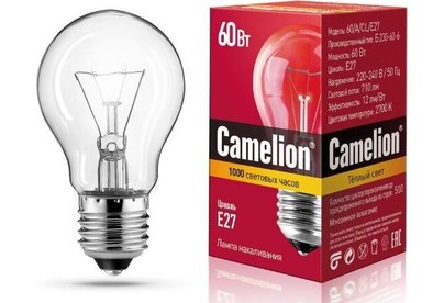 CAMELION (7277) 60/A/CL/E27