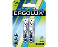 ERGOLUX (12977) AAA600MAH NIMH BL2 (NHAAA600BL2, аккумулятор,1.2В)
