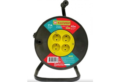 КАЛИБР Удлинитель на катушке УСК2440 (2х2,5)