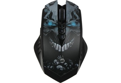A4TECH Мышь Bloody R80 Plus Skull черный/рисунок оптическая 5000dpi беспров. USB 7but (R80 PLUS (SKULL))