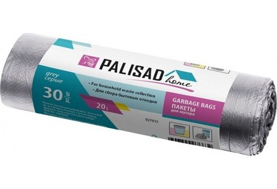 PALISAD Пакеты для мусора 20 л X 30 шт. серые, HOME 927015