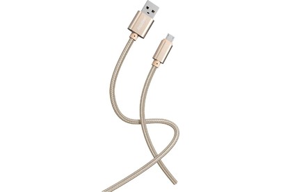 SMARTBUY (iK12S02g) S02 MicroUSB золотистый, 3 А, 1 м