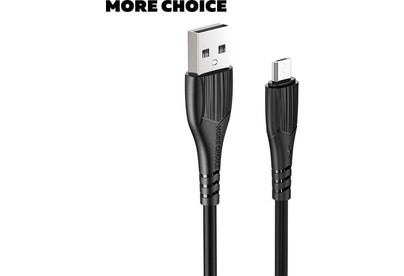 MORE CHOICE (4627151192772) K22m USB 2.0A microUSB черный  1,0m