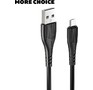 MORE CHOICE (4627151192772) K22m USB 2.0A microUSB черный  1,0m