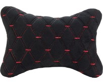 NOVA BRIGHT черная с прострочкой красной ромбиками (26х17см) 48077