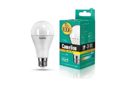 CAMELION (12045) LED13A60/830/E27/13Вт/3000K