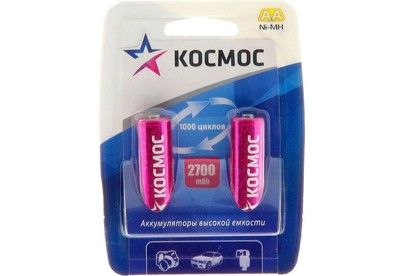 КОСМОС KOCR6NIMH2700MAH2BL