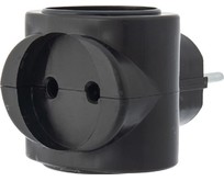 REXANT (1110641) Тройник эл. биметалл 220 В 6 А черный