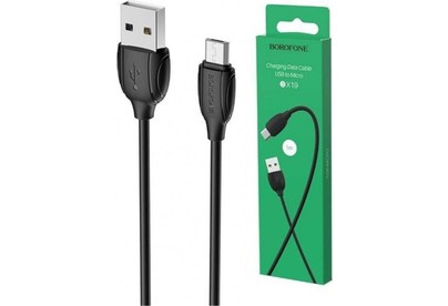 BOROFONE (6931474701770) BX19 USBmicroUSB 2.4A 1м черный