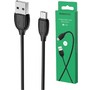 BOROFONE (6931474701770) BX19 USBmicroUSB 2.4A 1м черный