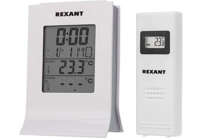 REXANT (700595) МЕТЕОСТАНЦИЯ С БЕСПРОВОДНЫМ ВЫНОСНЫМ ДАТЧИКОМ