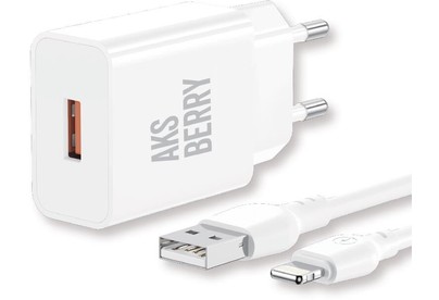 AKSBERRY (6972969383064) T42 QC30 + кабель (белый)