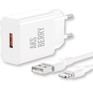 AKSBERRY (6972969383064) T42 QC30 + кабель (белый)