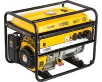 DENZEL Генератор бензиновый GE 6900, 5,5 кВт, 220В/50Гц, 25 л, ручной старт 94637