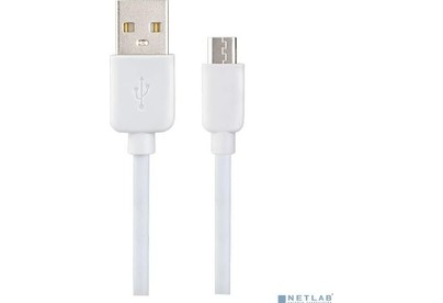 PERFEO (U4007) USB A вилка  Micro USB вилка, 2.4A, белый, 1 м, Micro ONE