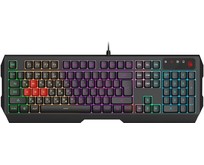 A4TECH Клавиатура Bloody B140N черный USB Multimedia for gamer LED (подставка для запястий) (B140N)