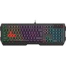 A4TECH Клавиатура Bloody B140N черный USB Multimedia for gamer LED (подставка для запястий) (B140N)