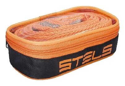 STELS Трос буксировочный 5 тонн, 2 крюка, сумка на молнии, Россия 54381