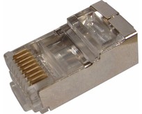 REXANT (051023) РАЗЪЕМ RJ45 (8P8C) ПОД ВИТУЮ ПАРУ, FTP, 5E