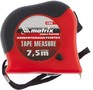 MATRIX Рулетка Double fixation,7,5 м х 25 мм,обрезиненный корпус,двойная плавная фиксация 31058