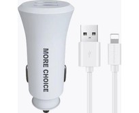 MORE CHOICE (4627151192093) AC23i 2USB 2.4A для 8pin White
